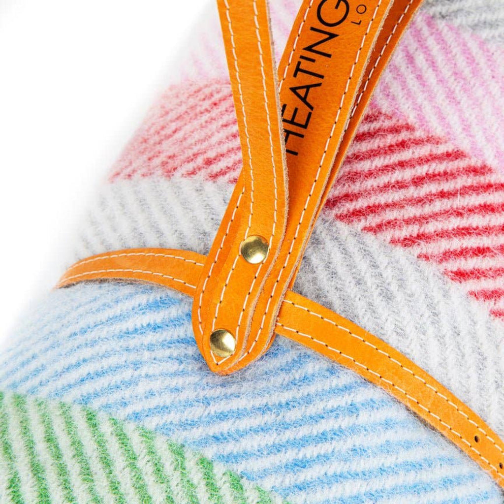 Heating & Plumbing London - Pure New Wool Waterproof Picnic Blanket - Rainbow