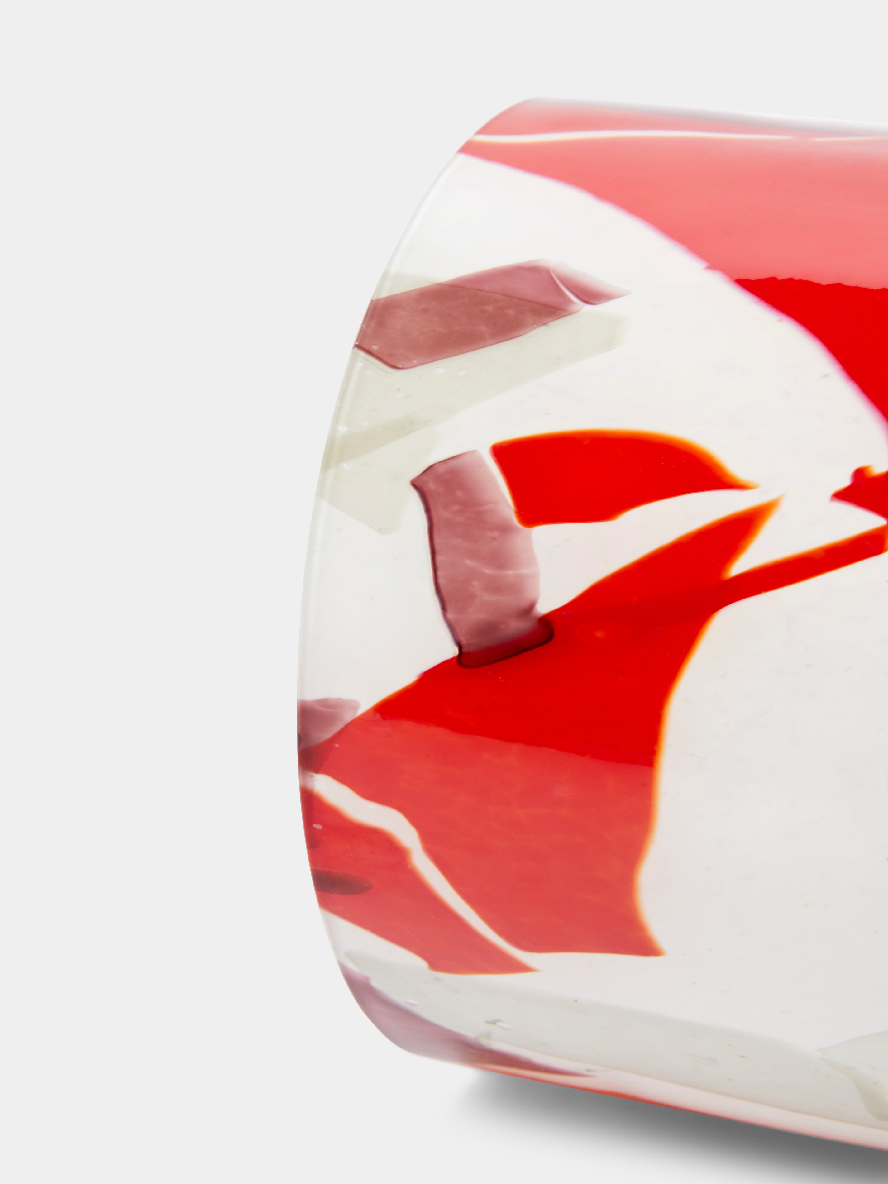 Autumn Hand-Blown Murano Glass Vase (8in/20cm)