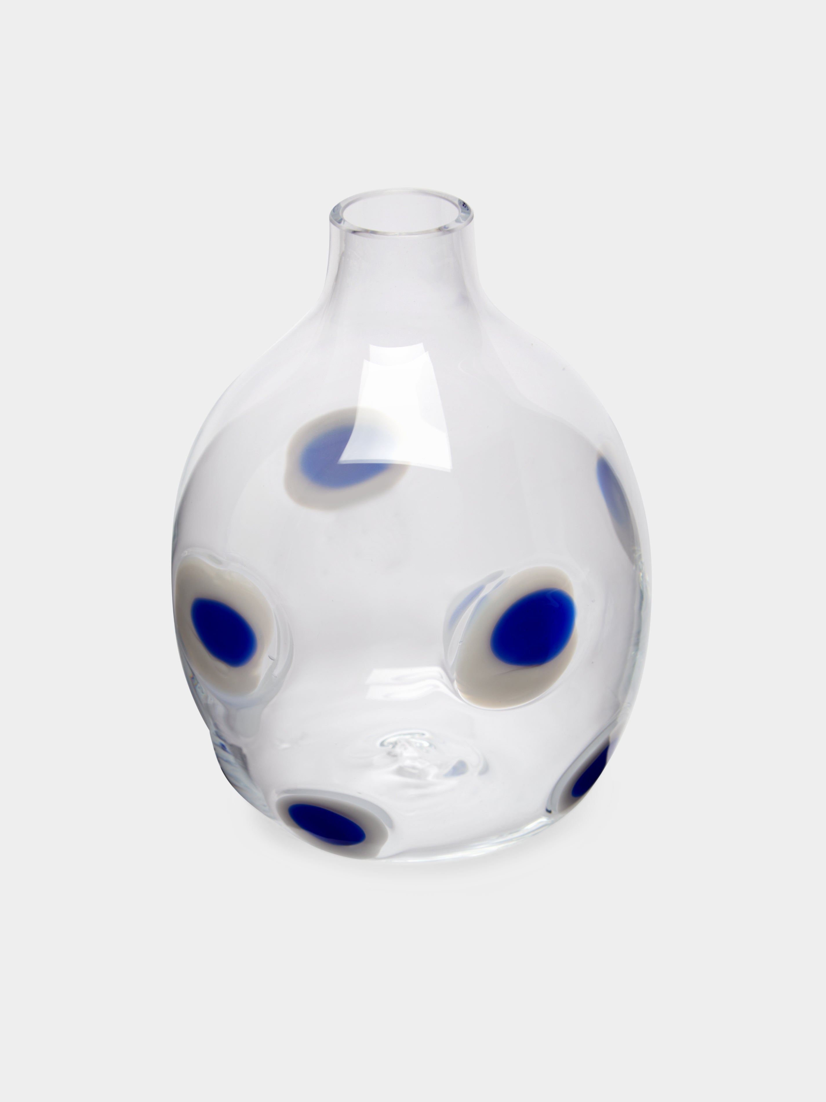 Hand-Blown Murano Glass Bud Vase (7in/18cm)