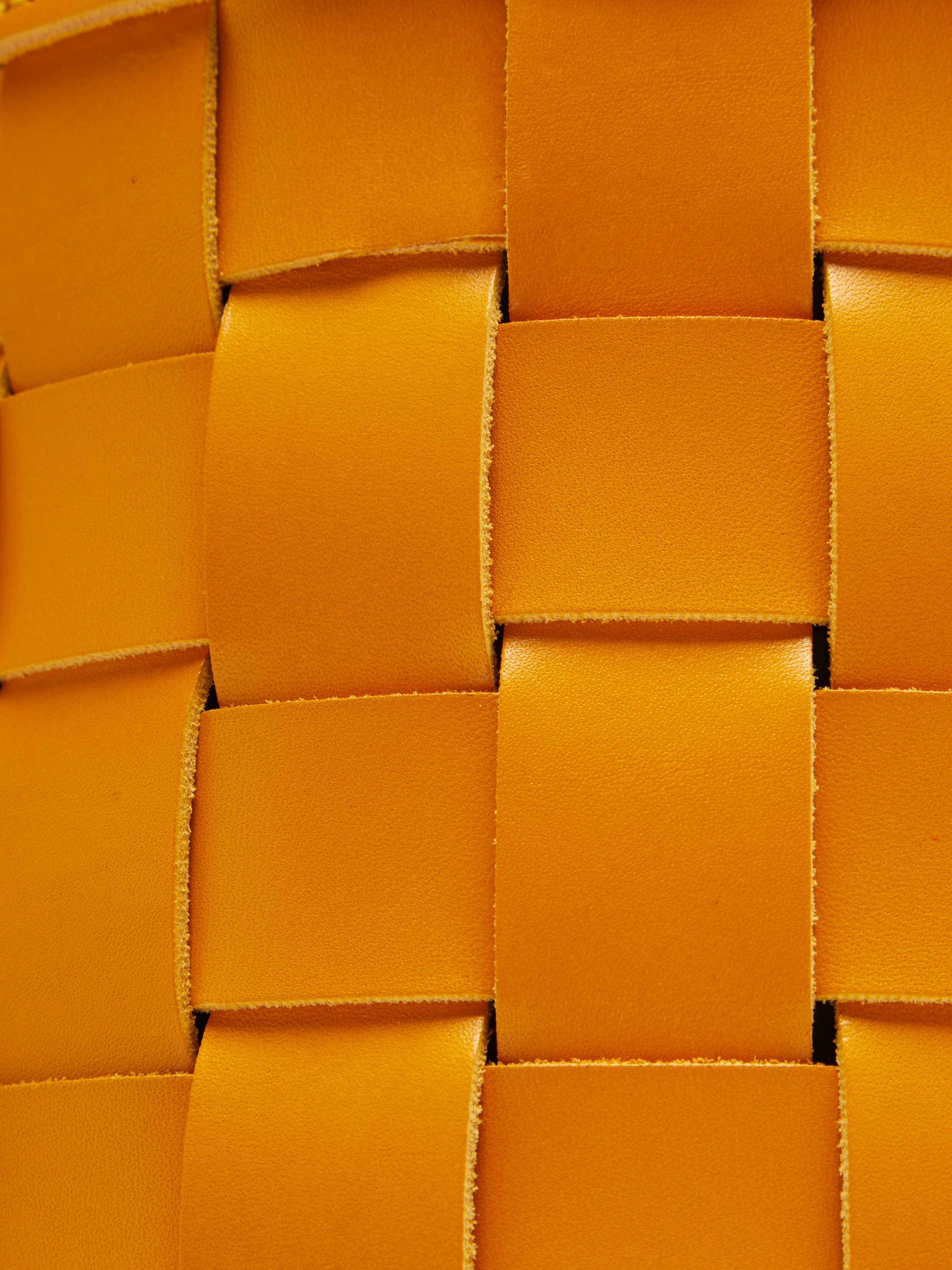 Mondina Woven Leather Wastepaper Bin