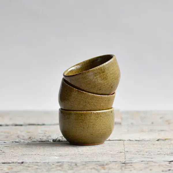 Neutra Kitchen UK - Rustic handcrafted Condiment Bowl: Green