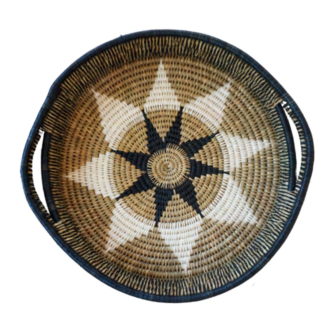 GONE RURAL Solitude Collection, Handwoven Grass Decorative Tray
