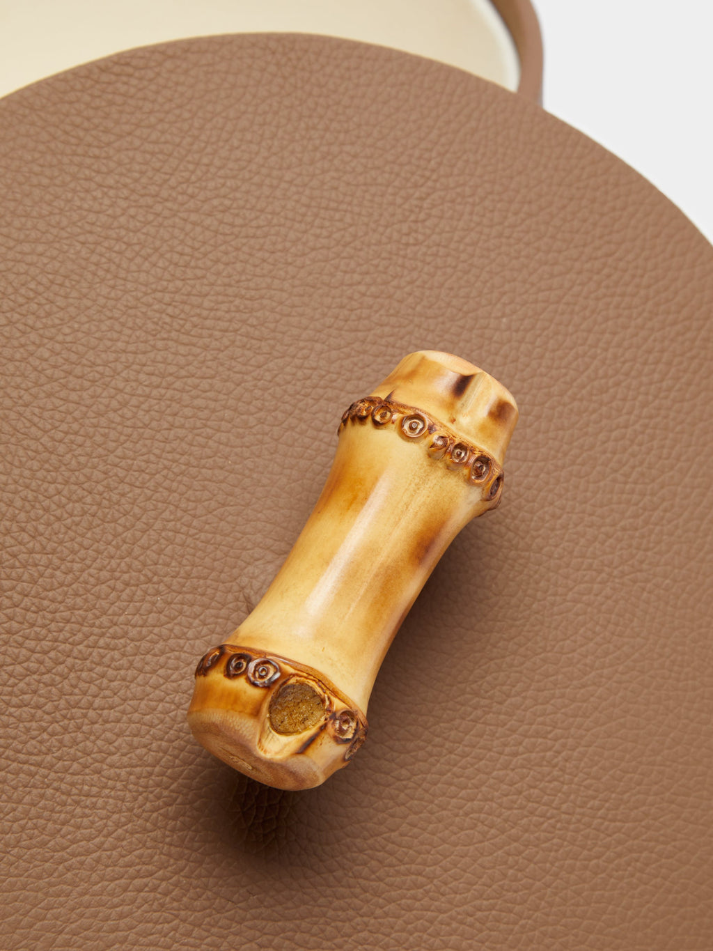 Bamboo and Leather Tidy