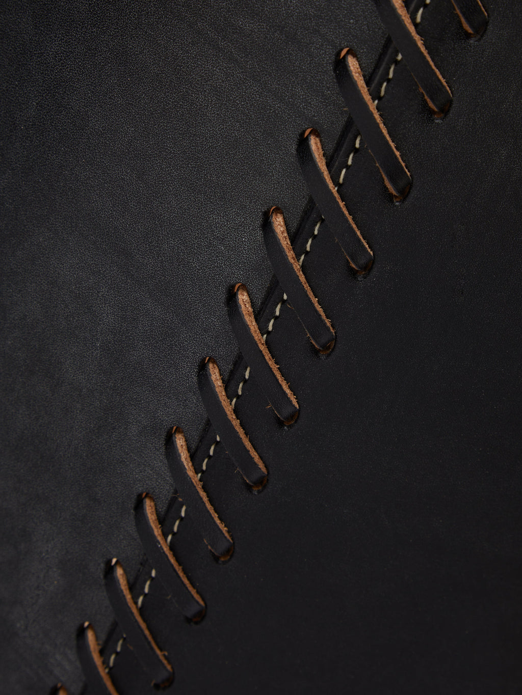 Woven Leather Basket