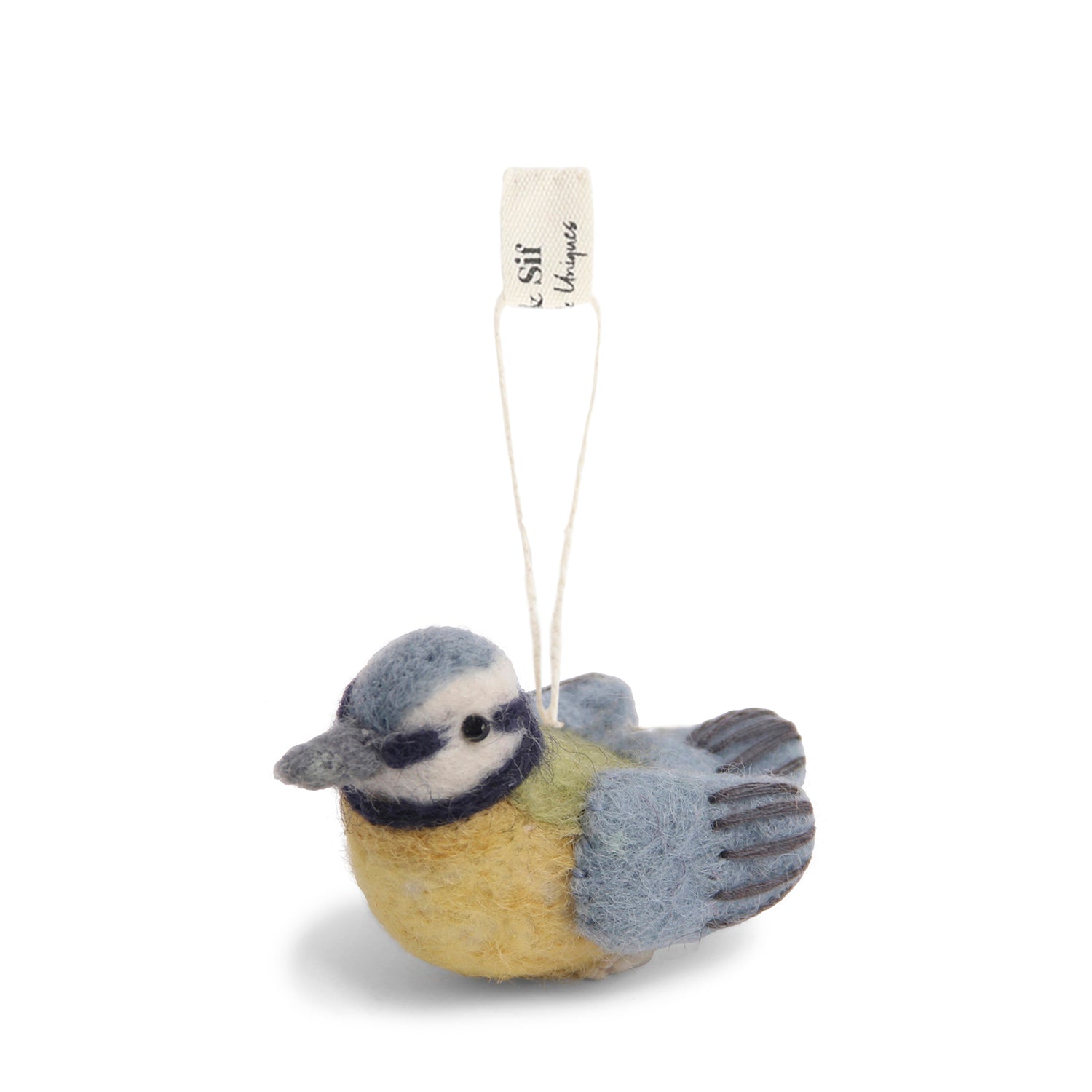 Blue Tit Felt Bauble
