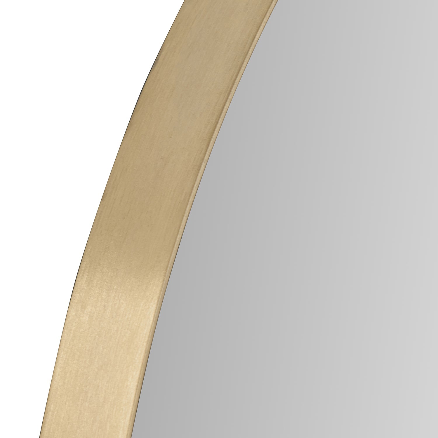 Somerby Gold Rim Round Mirror