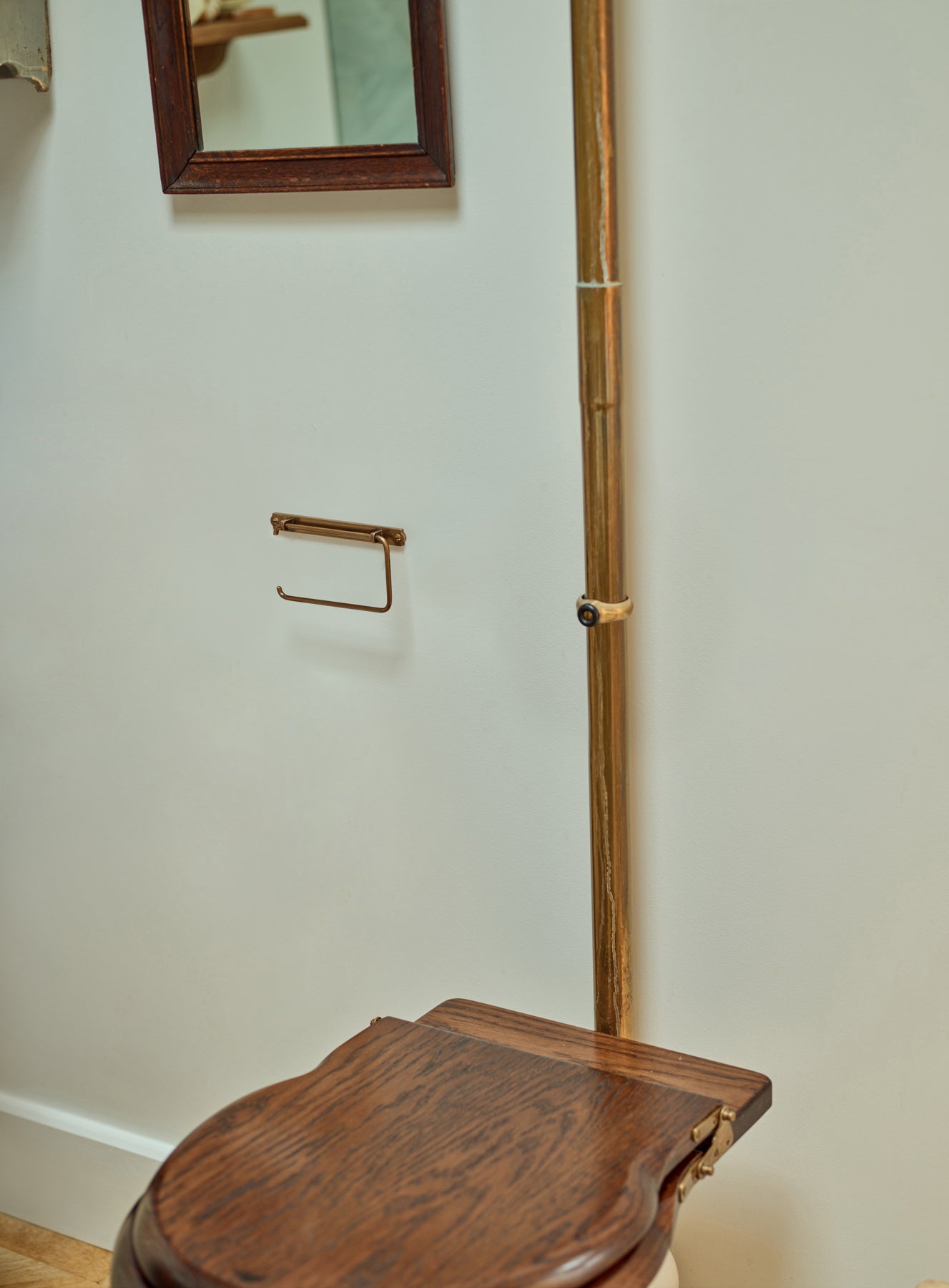 Bilton Toilet Roll Holder, Antique Brass