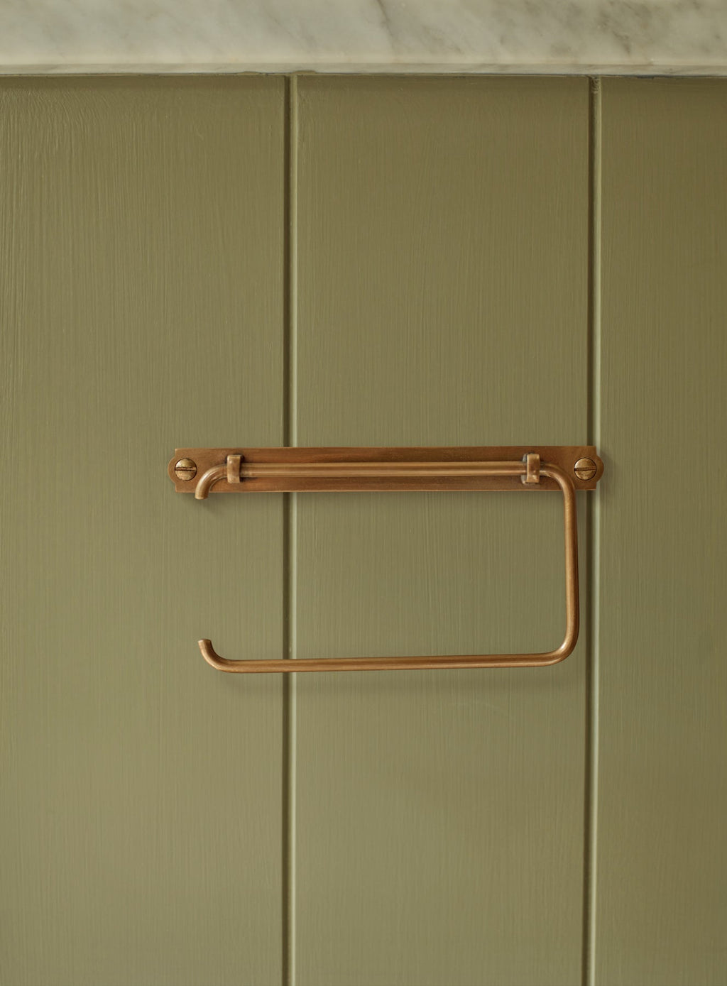 Bilton Toilet Roll Holder, Antique Brass