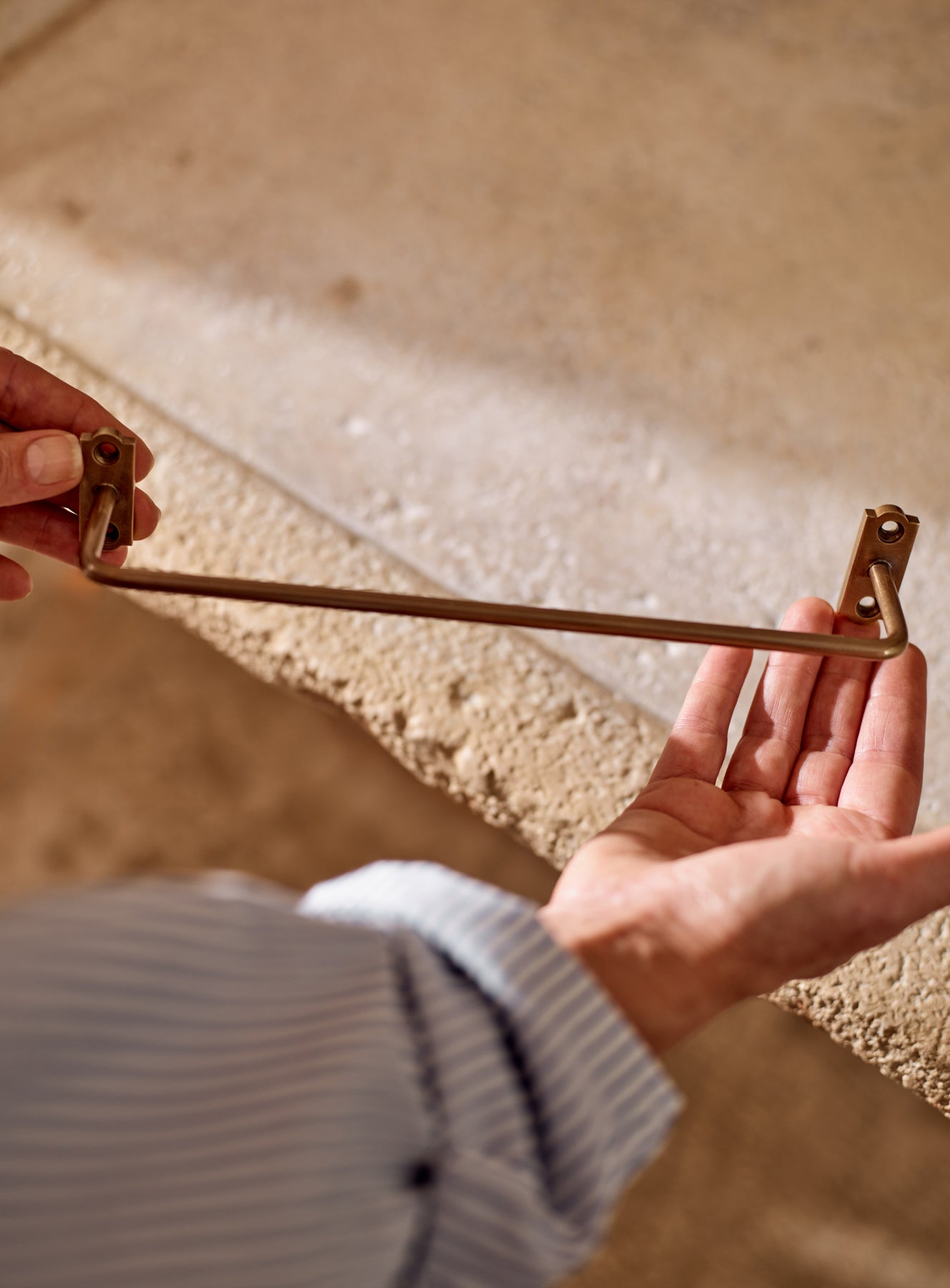 Bilton Towel Rail, Antique Brass