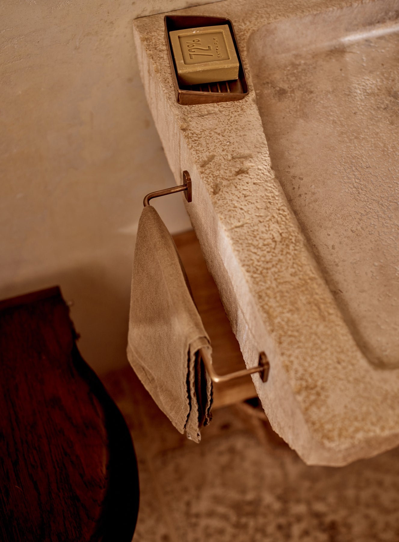 Bilton Towel Rail, Antique Brass