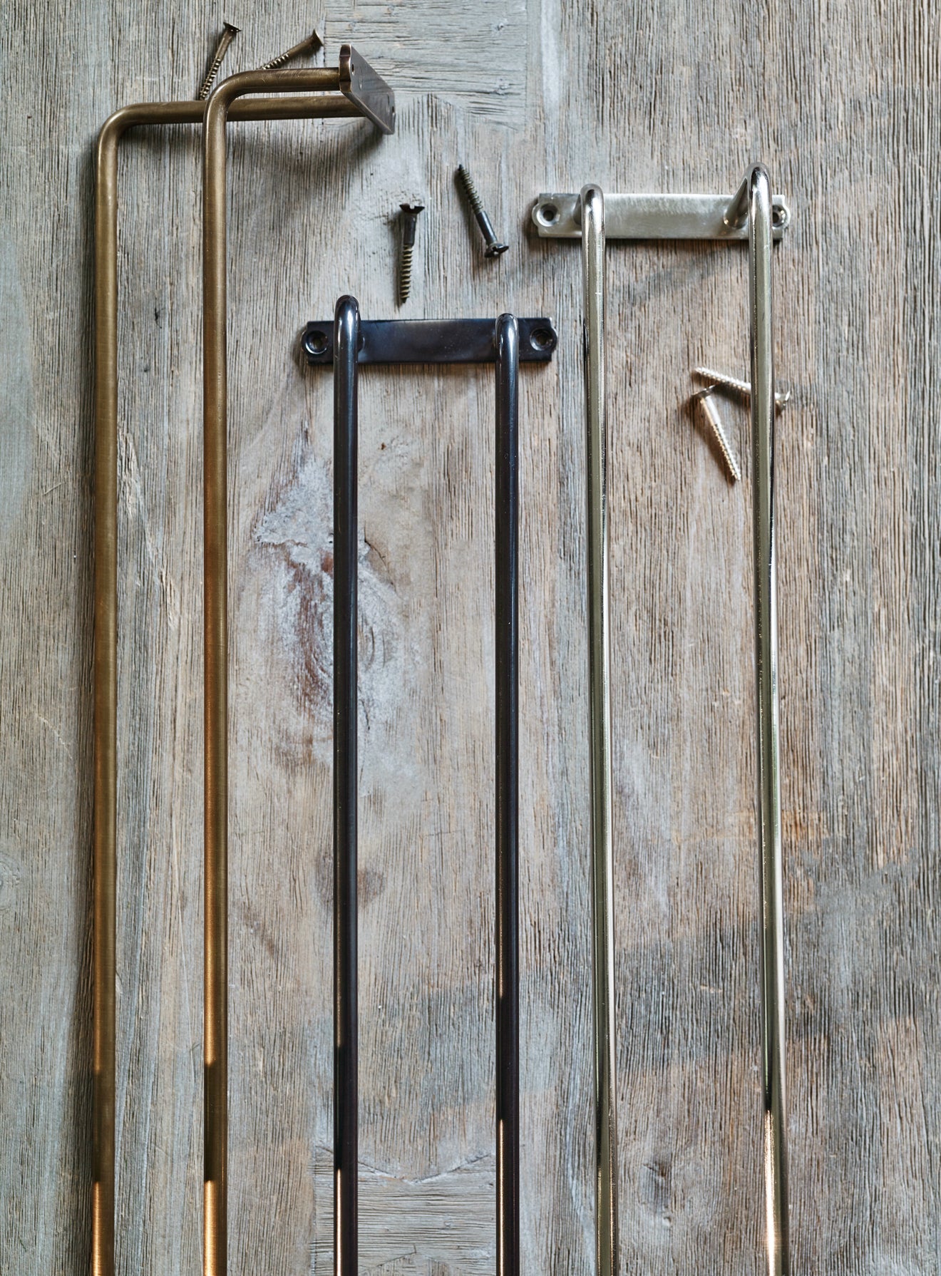 Bilton Double Towel Rail, Antique Brass