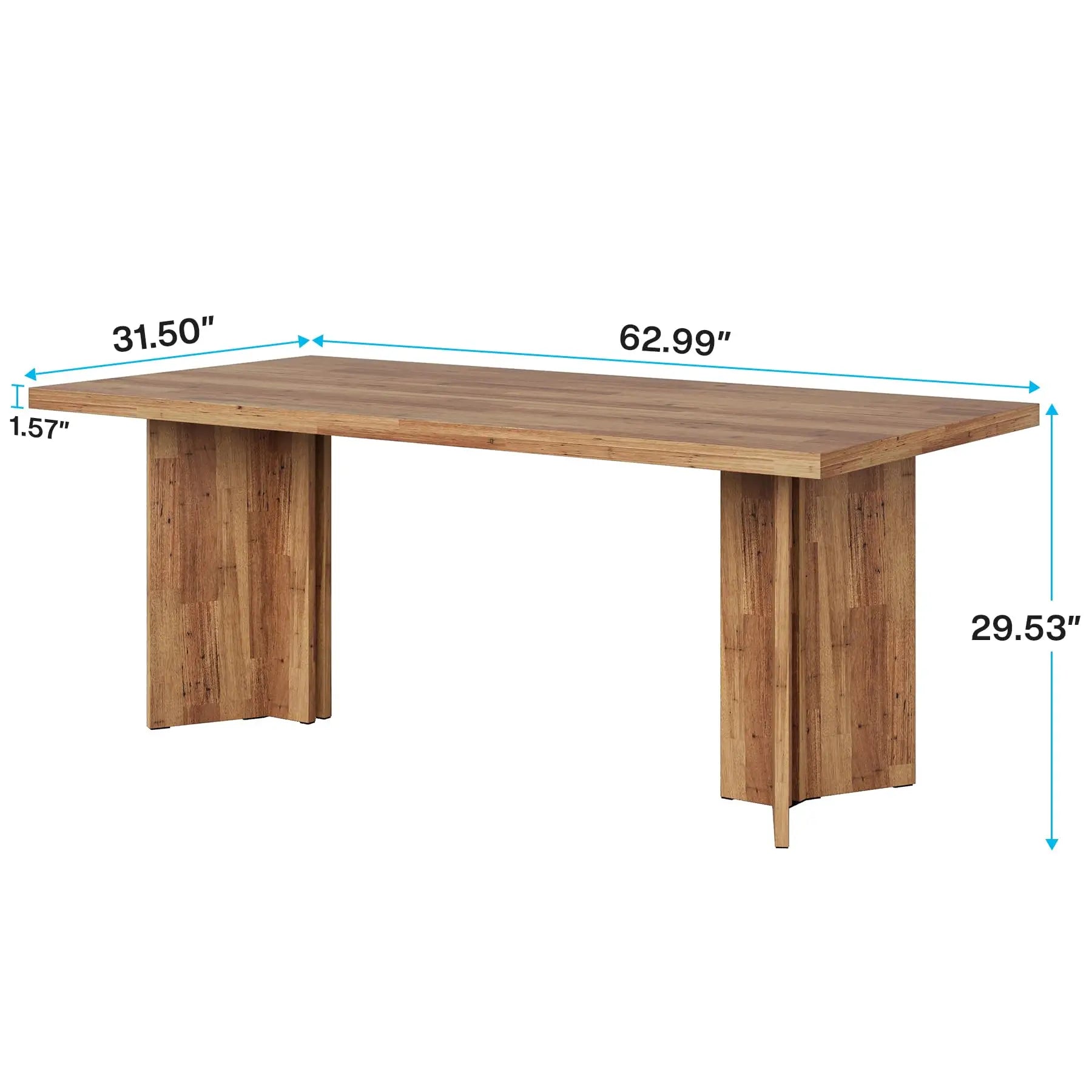 Farmena Walnut Effect Dining Table for 4-6
