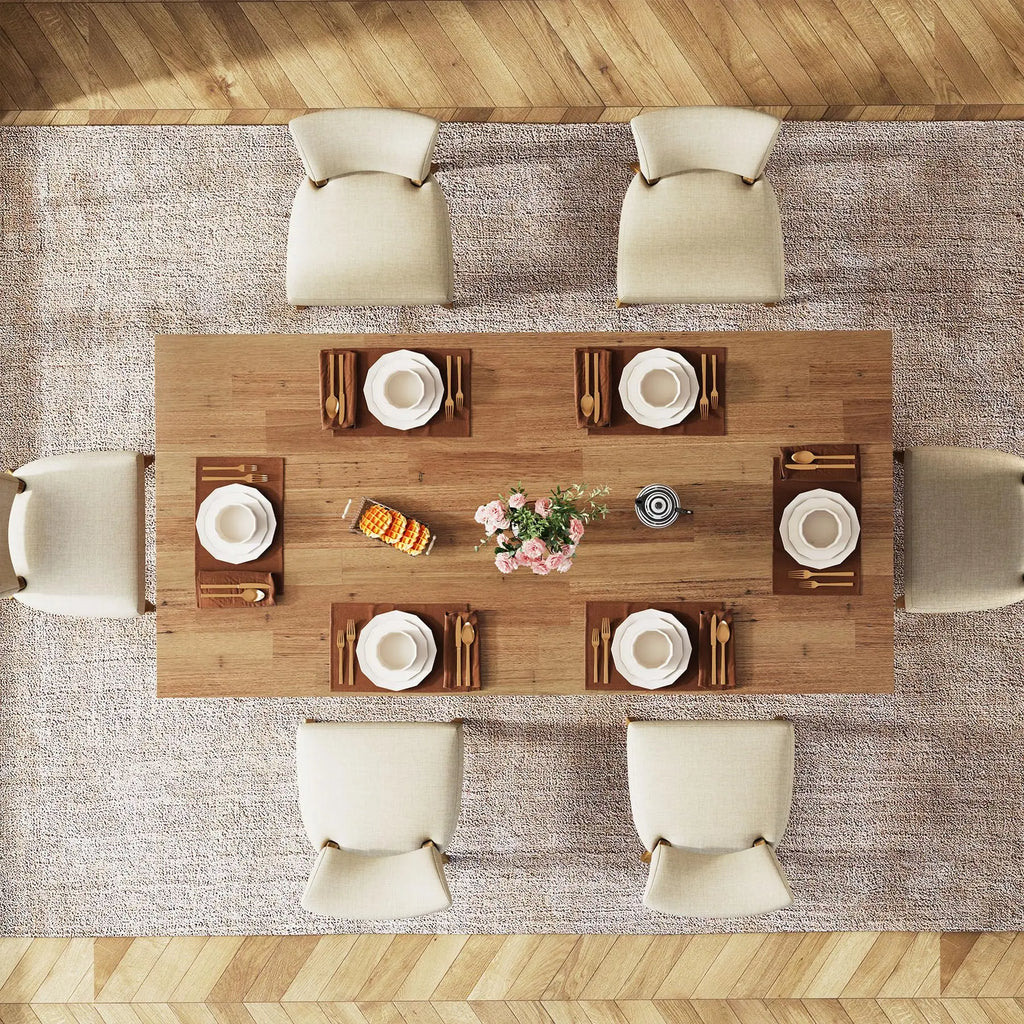 Farmena Walnut Effect Dining Table for 4-6