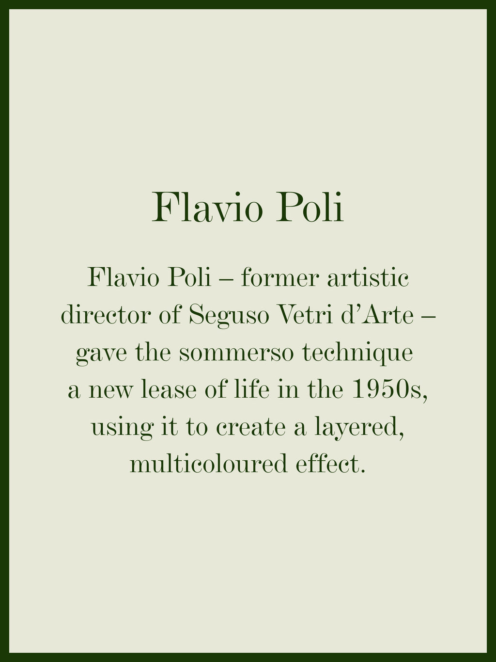 1950s Flavio Poli Murano Glass Vase (13.5in/35cm)