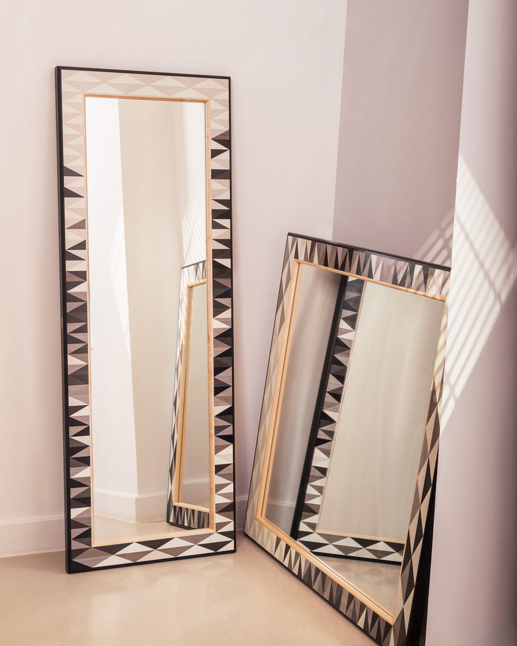 Henley Triangle Monochrome Full Length Mirror