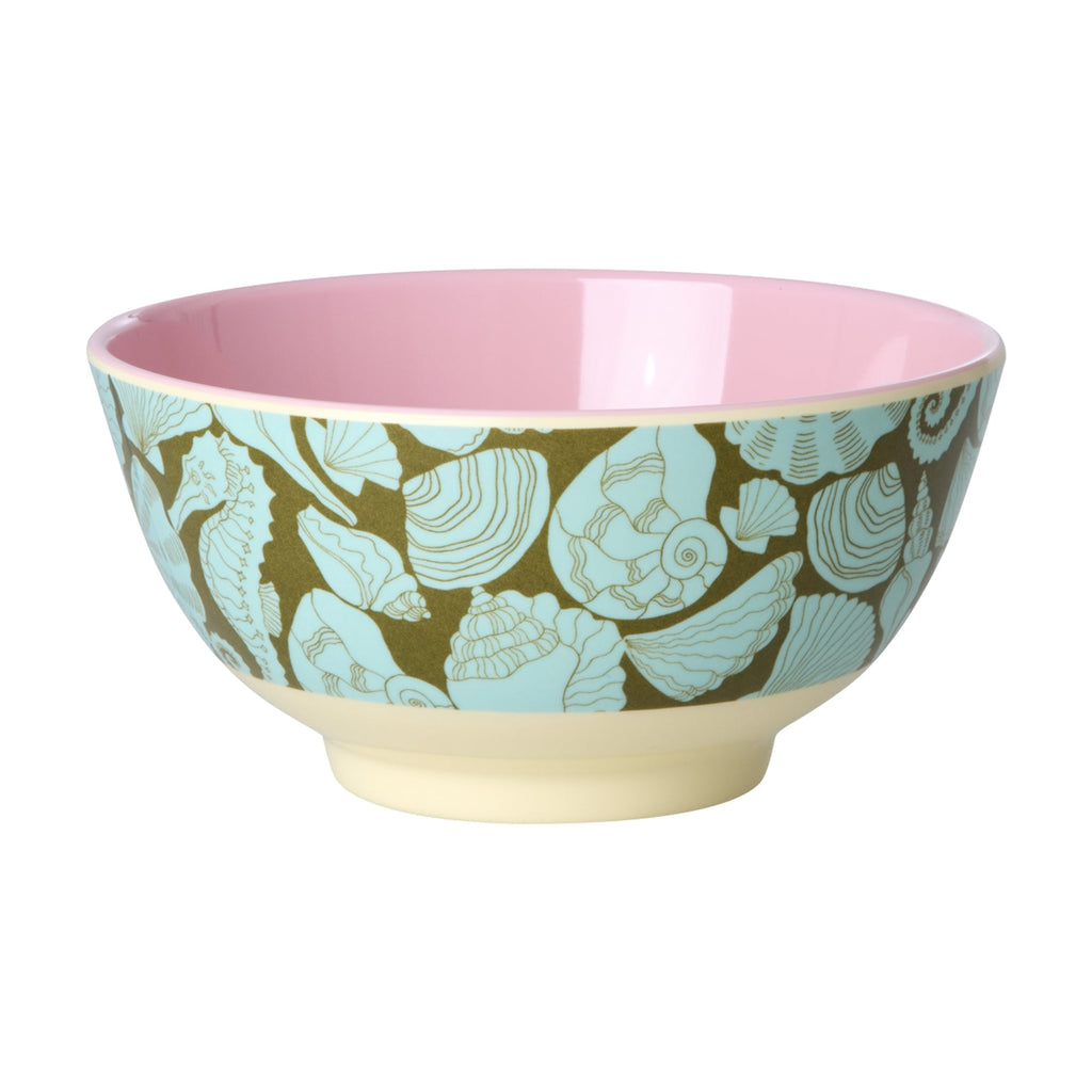 Melamine Bowl with Seashell Print - Medium - 700 ml