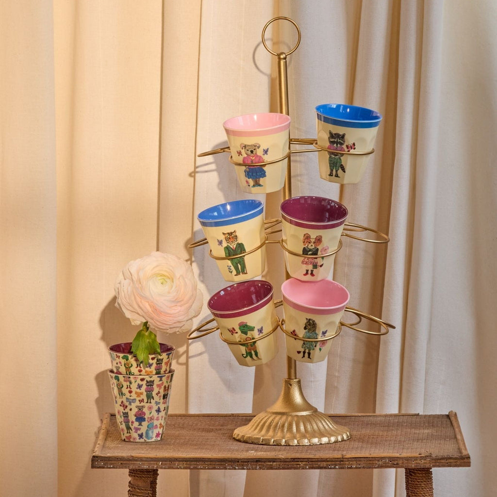 Melamine Cups with Nathalie Lété Prints - Medium - 6 Pack - 250 ml