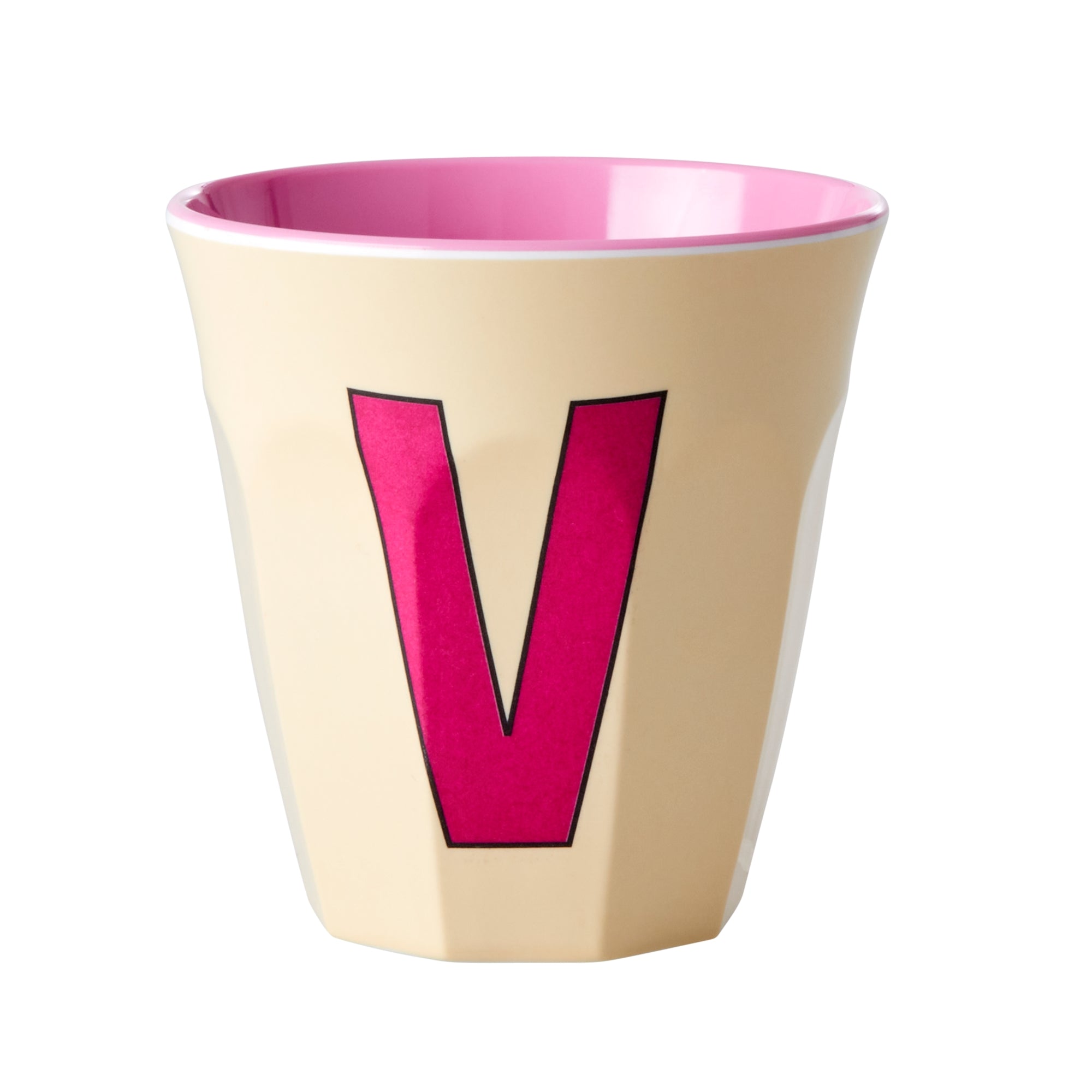 Melamine Alphabet Cup - Pinks