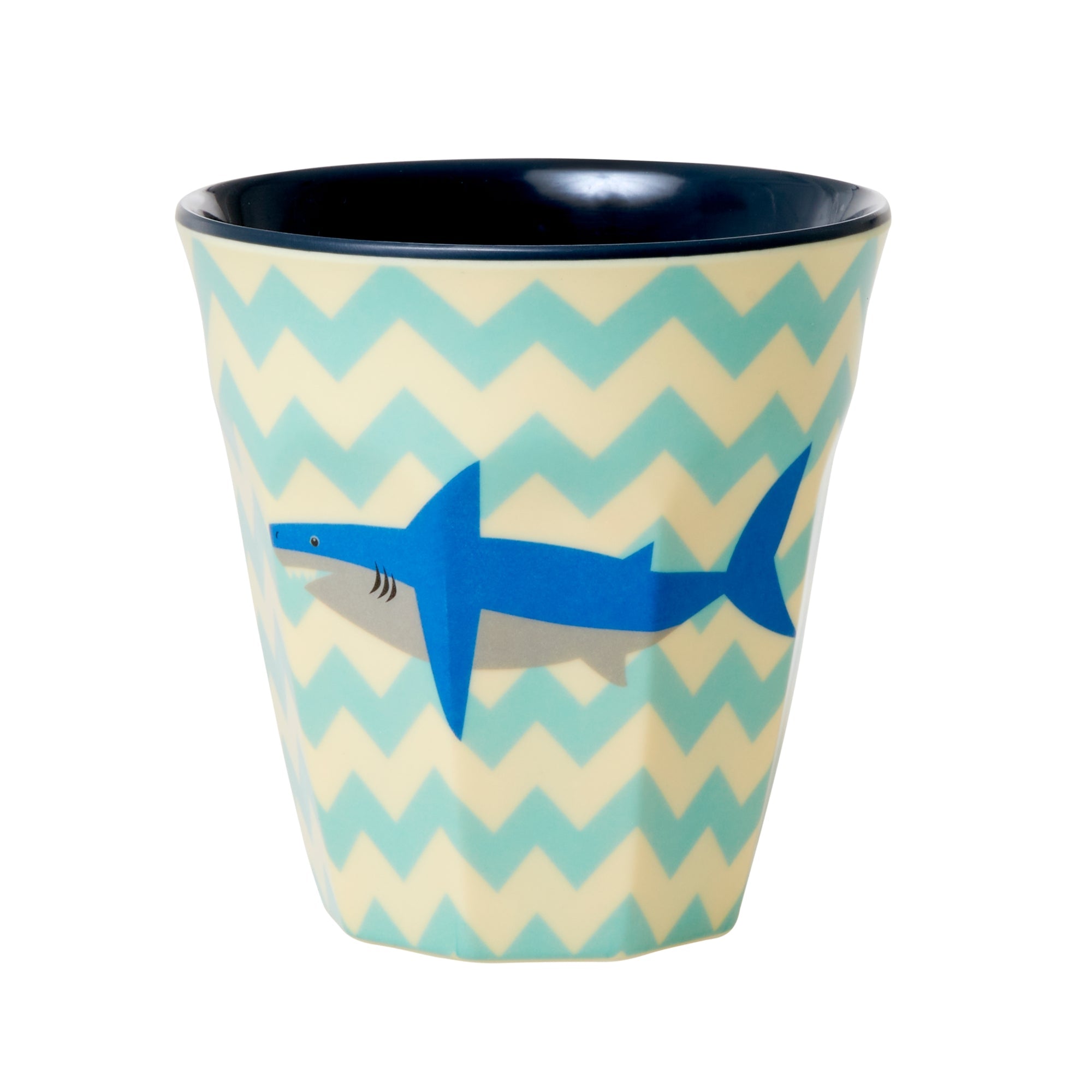 Melamine Cup with Shark Print - Medium - 250 ml