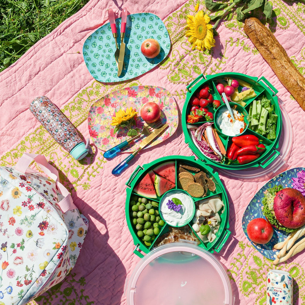 Melamine Rectangular Plate with Good Luck Print