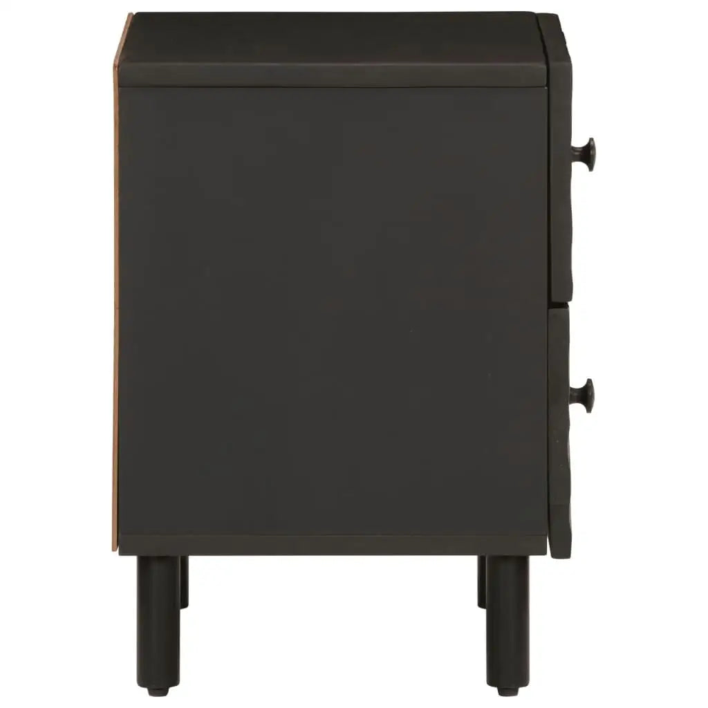 Black Mango Wood Bedside Cabinet