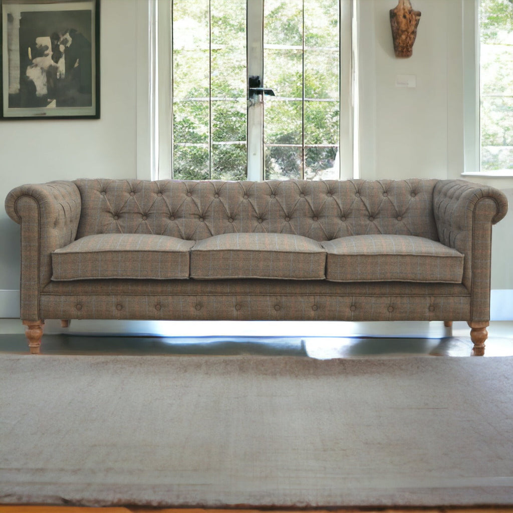 Multi Tweed 3 Seat Chesterfield (Pre-Order)
