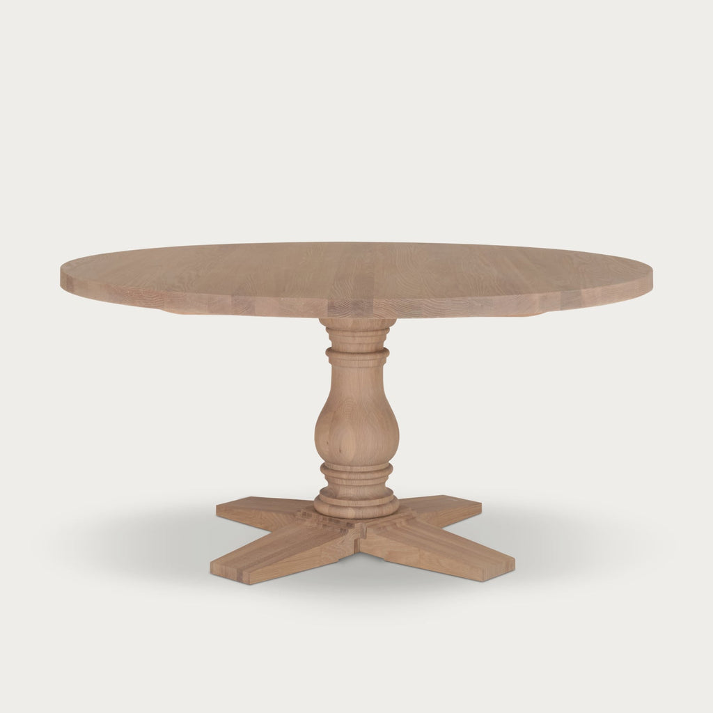 Balmoral 6 Seater Round Oak Dining Table