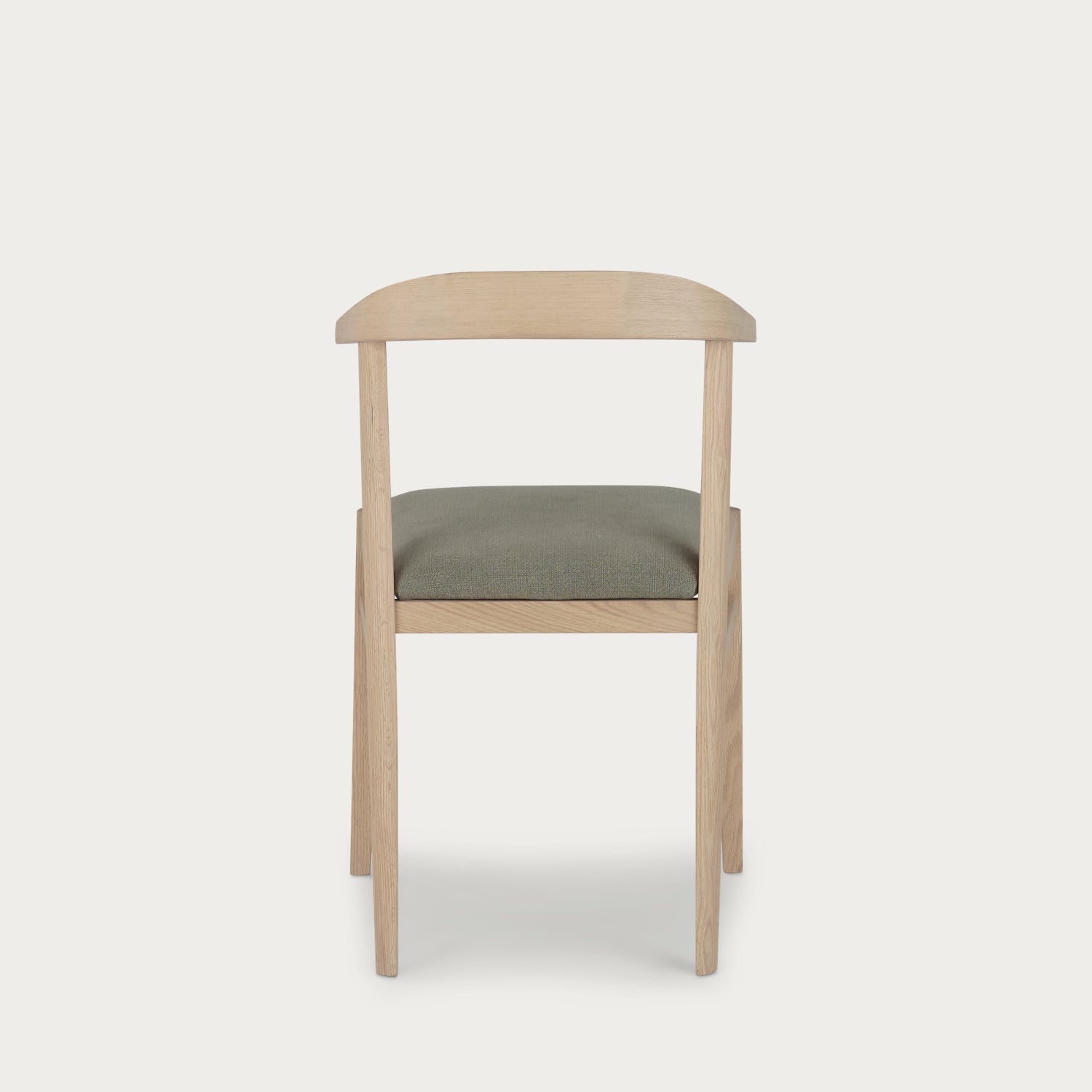 Borough Oak Dining Chair, Signature Linen Moss