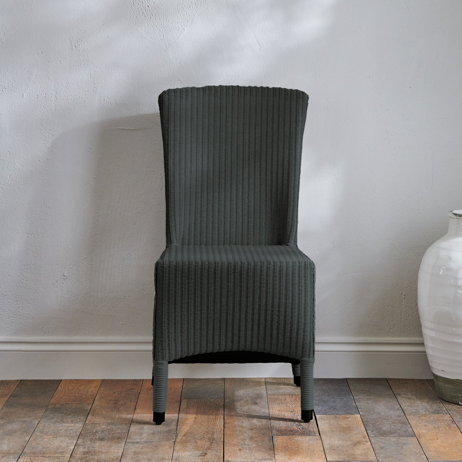 Havana Lloyd Loom Dining Chair, Charcoal