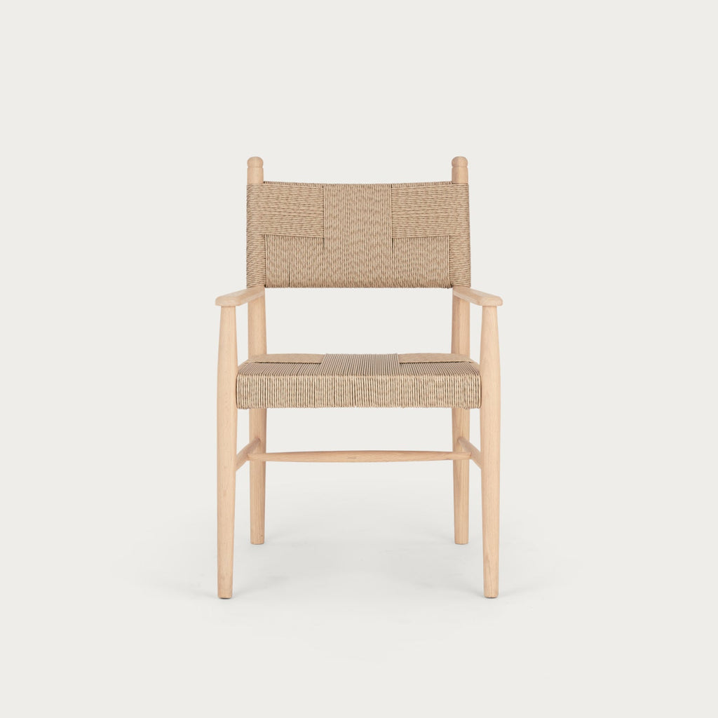 Tilbury Rattan Carver Chair, Natural Oak