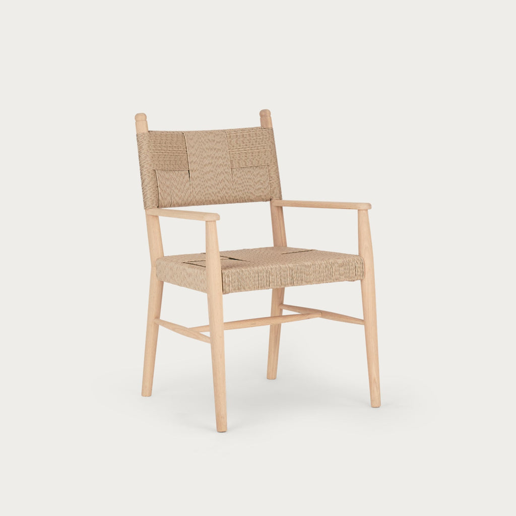 Tilbury Rattan Carver Chair, Natural Oak
