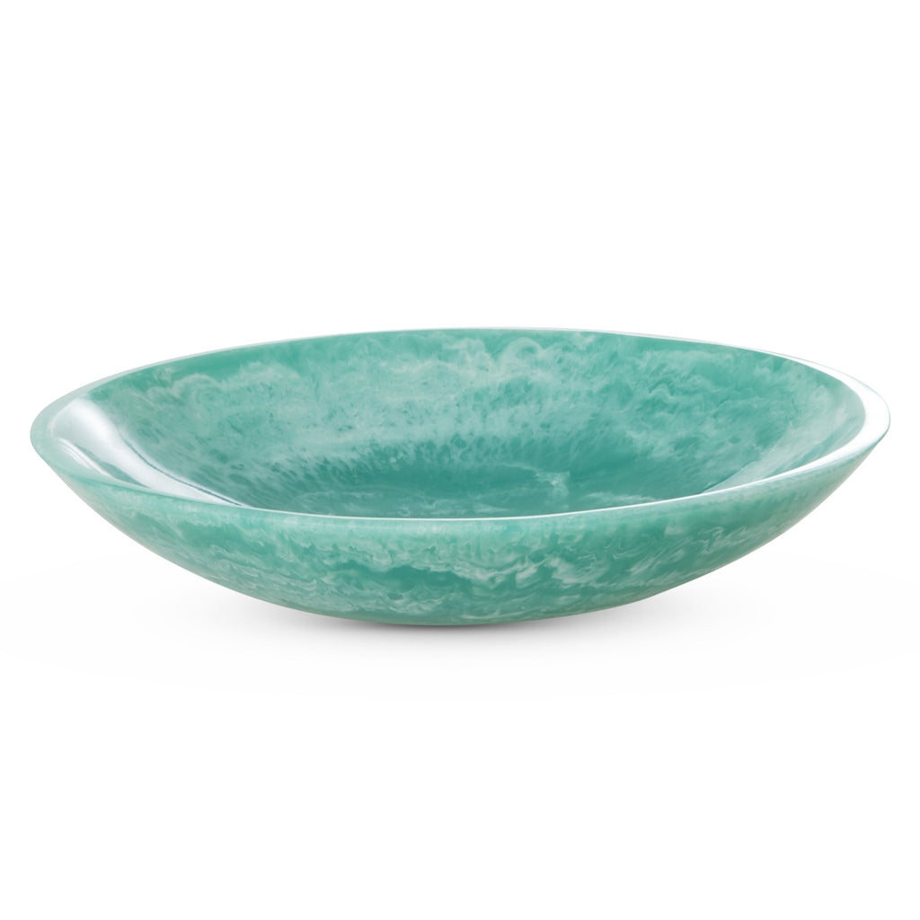 Resin Salad Bowl in Soft Green