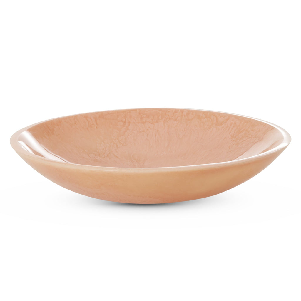 Resin Salad Bowl in Soft Pink