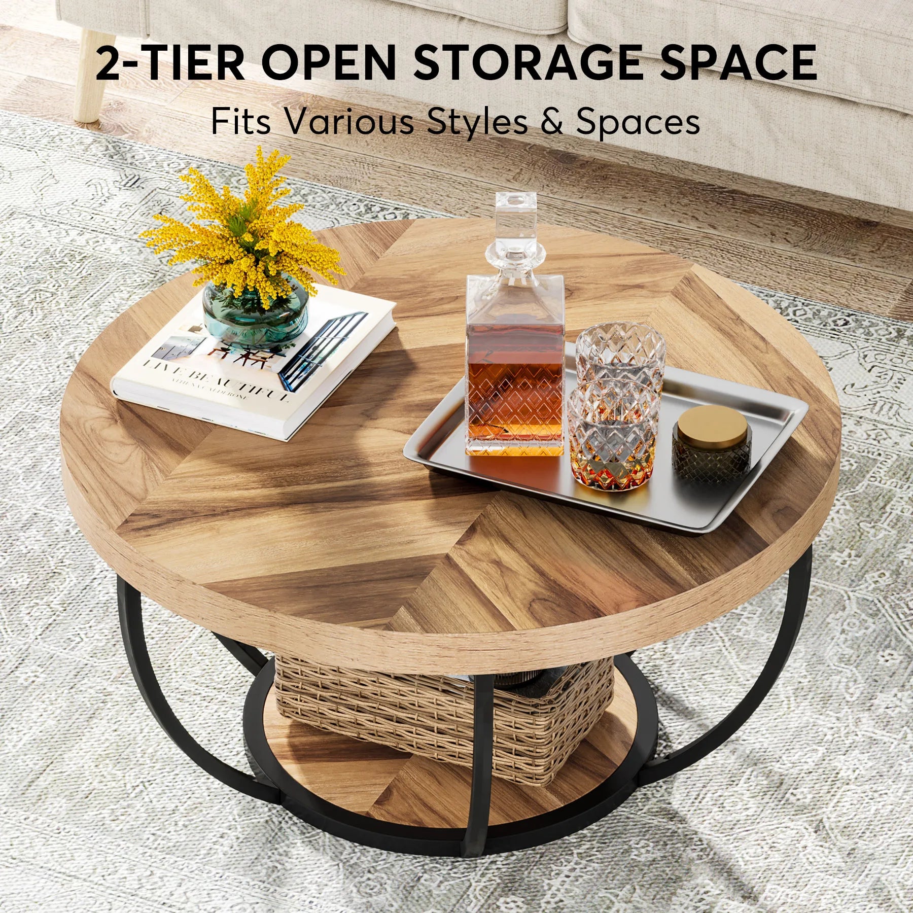 Riota Round Coffee Table