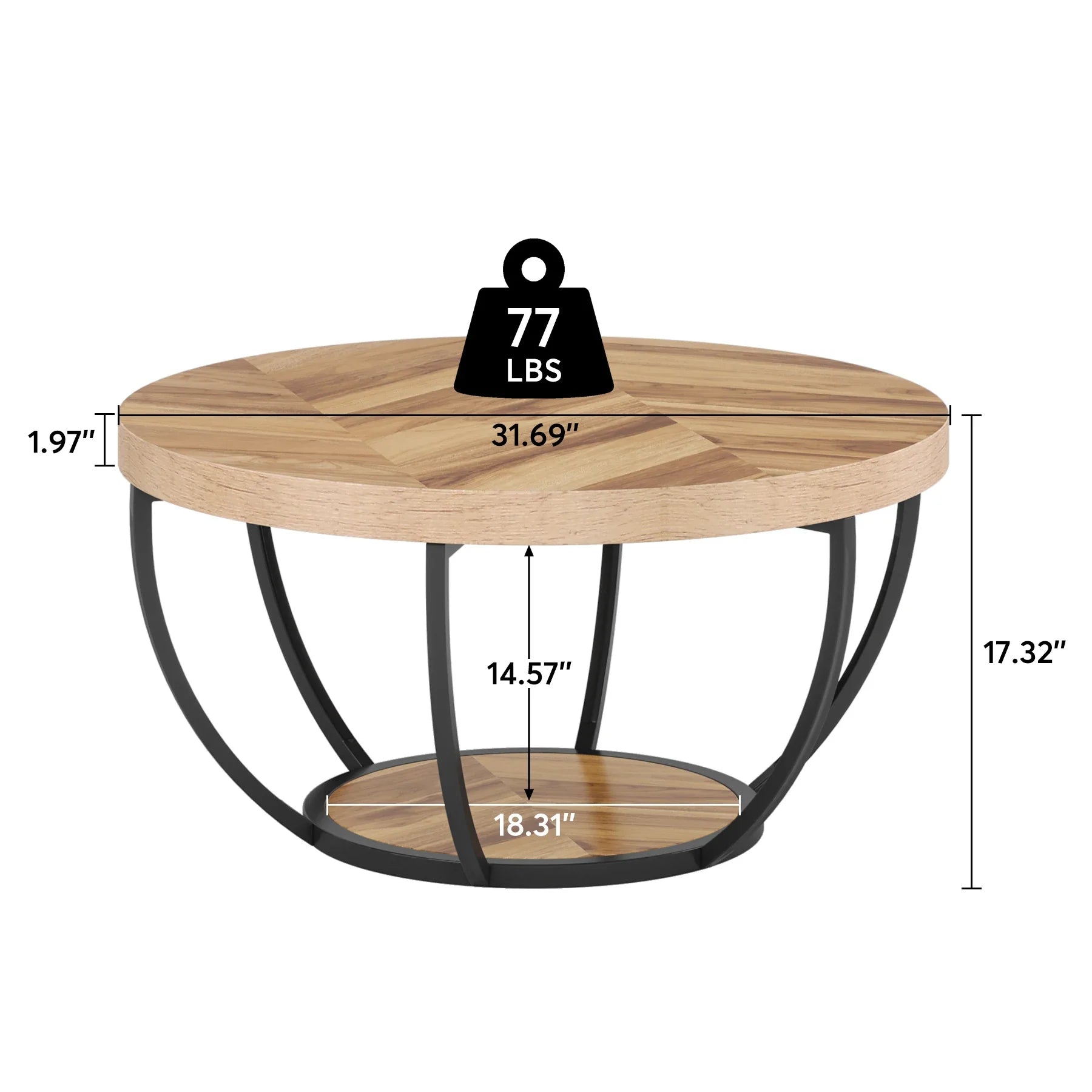 Riota Round Coffee Table