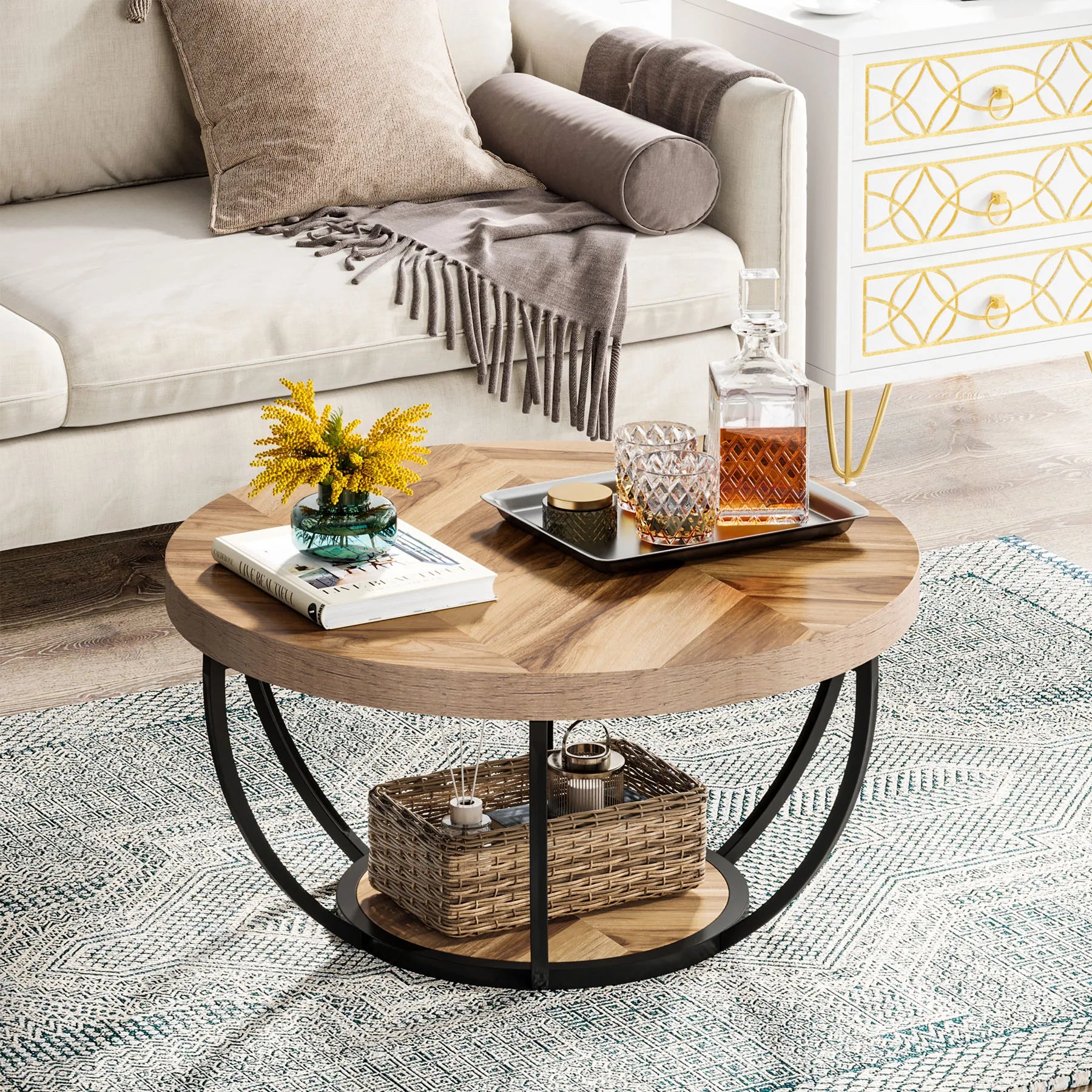 Riota Round Coffee Table