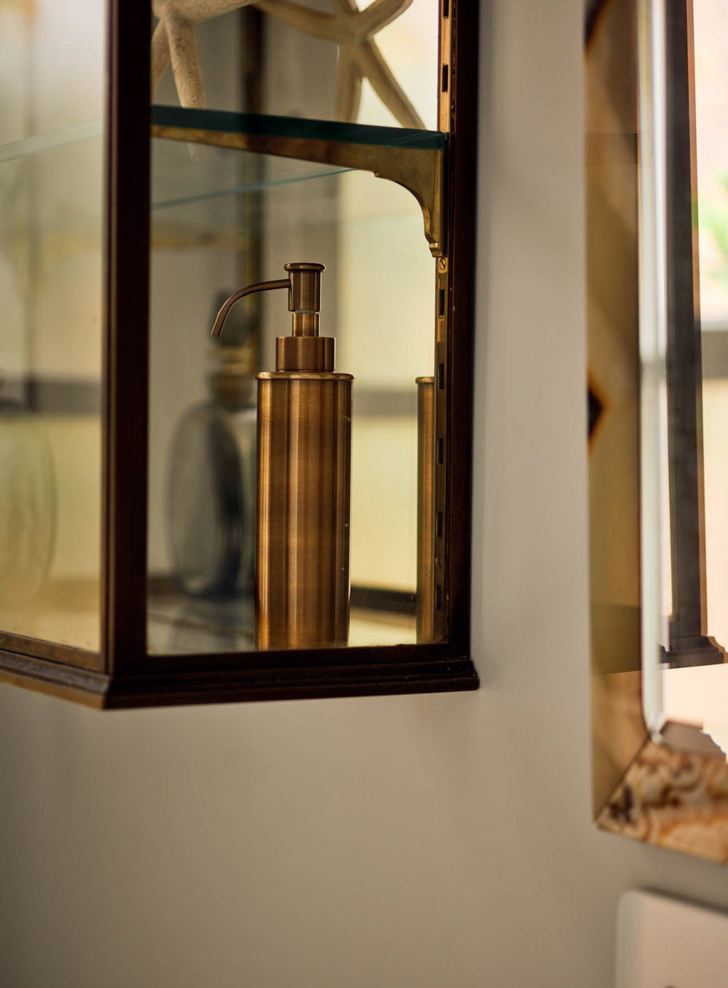 Bilton Soap Pump, Antique Brass