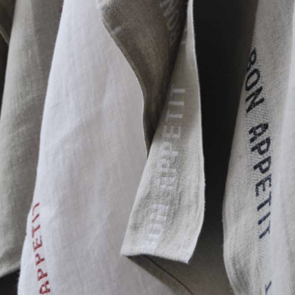 CHARVET ÉDITIONS  Bon Appetit Linen Tea Towel