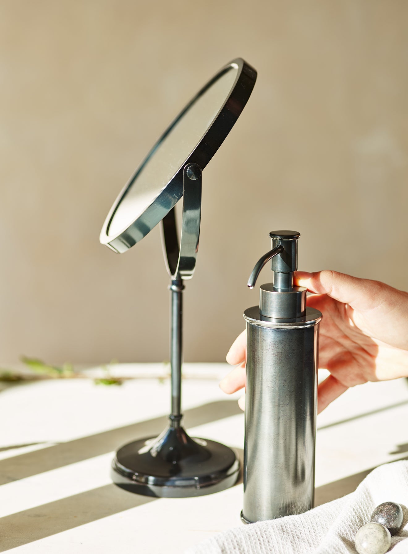 Bilton Soap Pump, Blackened Brass