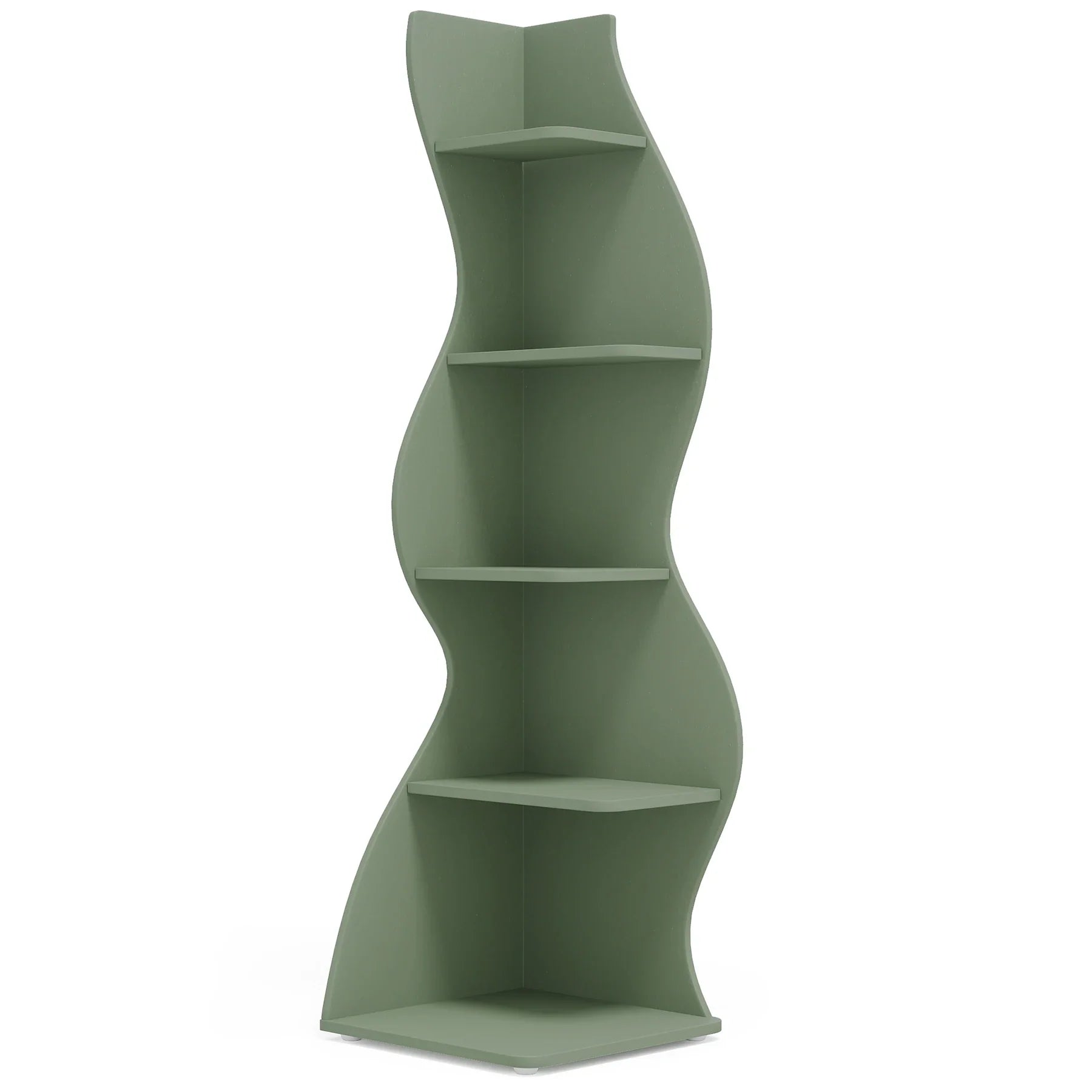 Tribesigns Corner Shelf Modern 5-Tier Wall Corner Bookshelf