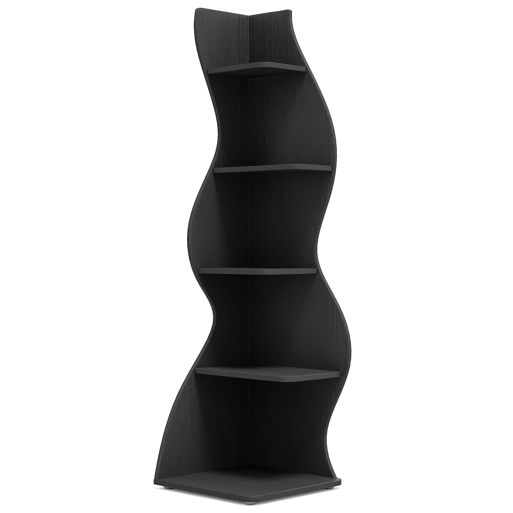 Tribesigns Corner Shelf Modern 5-Tier Wall Corner Bookshelf