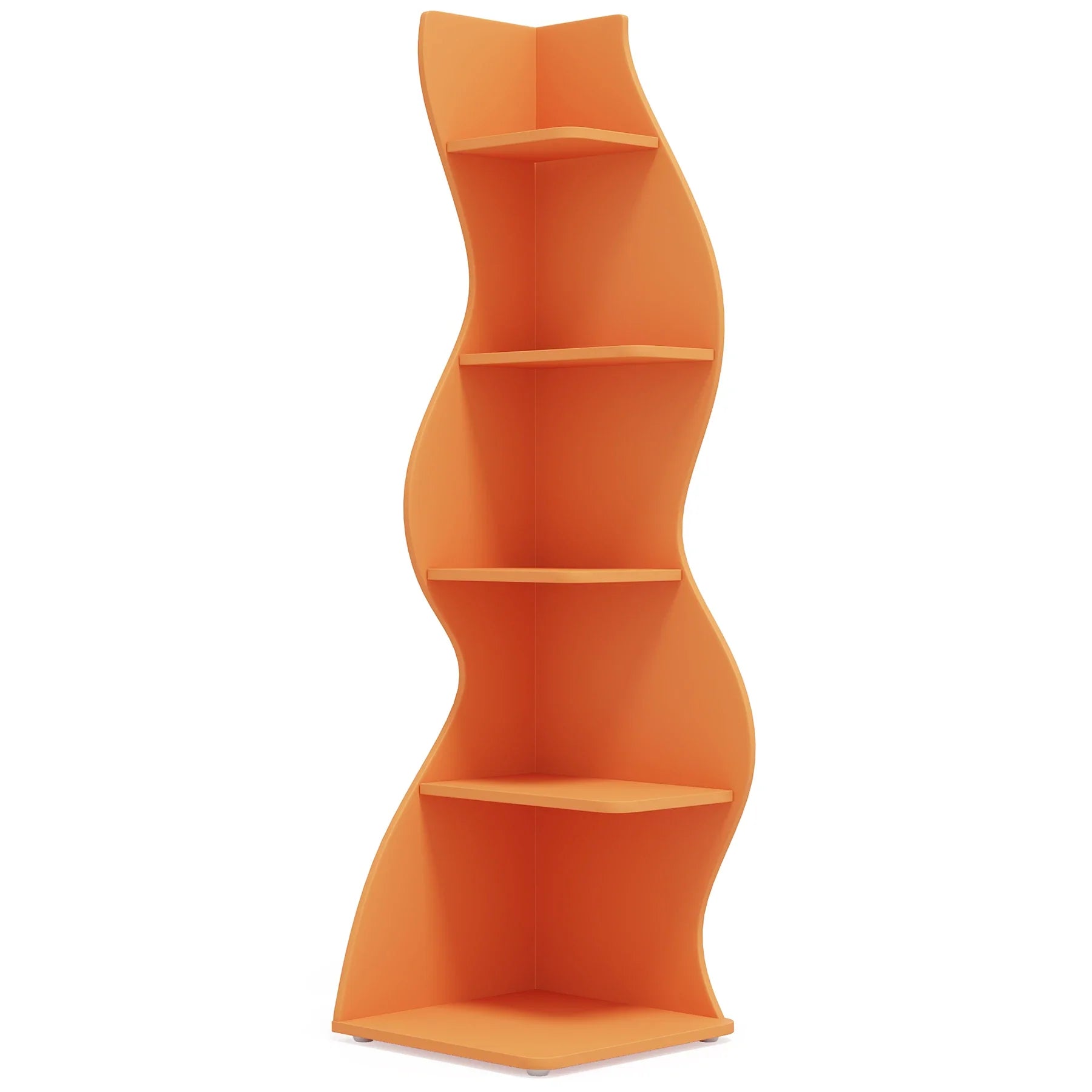 Tribesigns Corner Shelf Modern 5-Tier Wall Corner Bookshelf