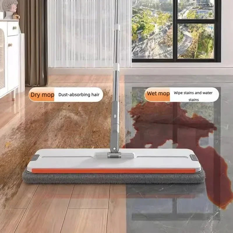 Hand Free Flat Floor With Bucket Mop 33cm