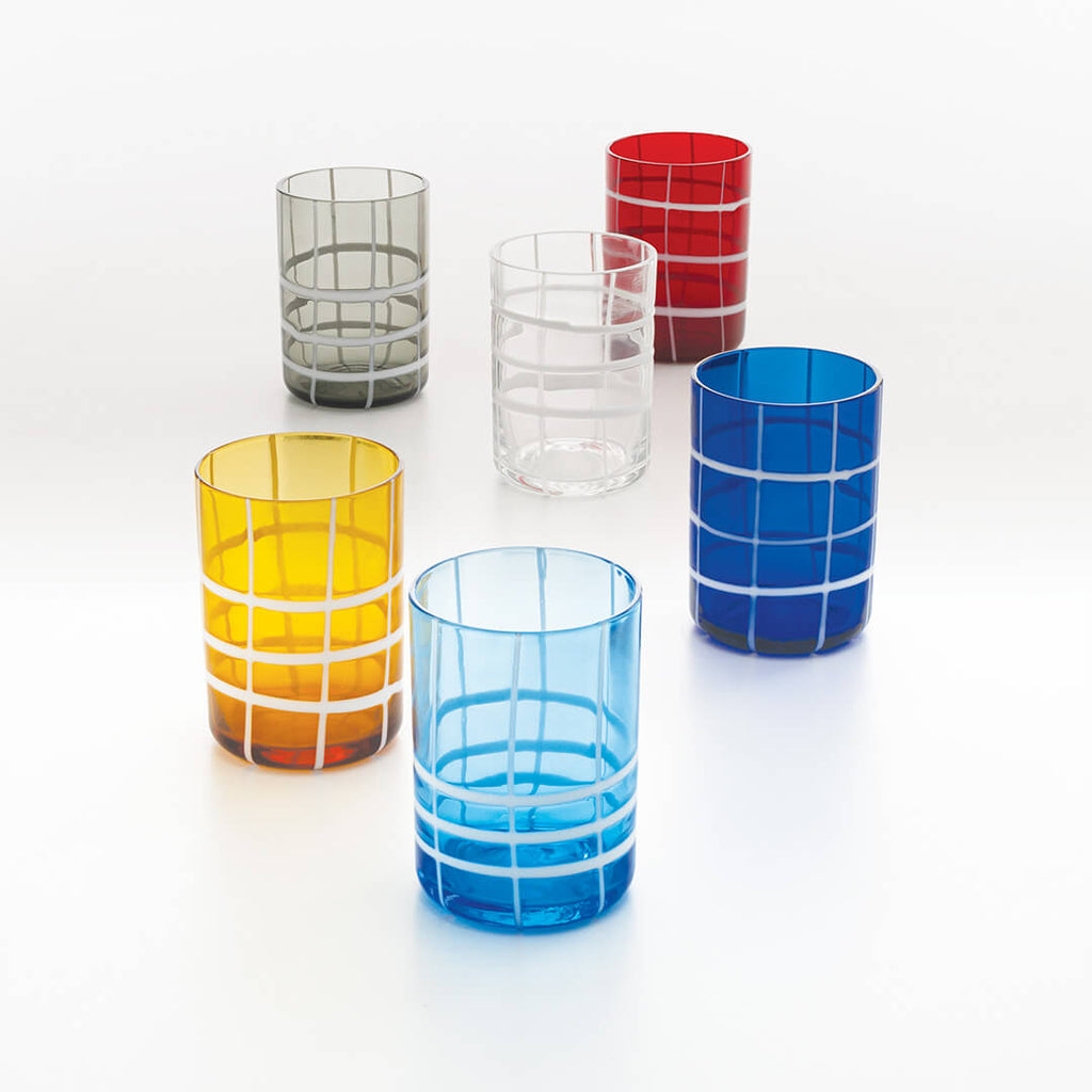 ZAFFERANO Twiddle Tumblers - Assorted set of 6