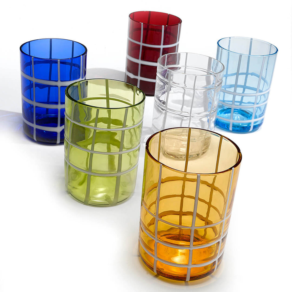 ZAFFERANO Twiddle Tumblers - Assorted set of 6