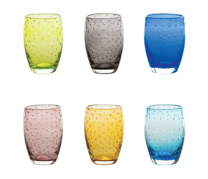 ZAFFERANO Bolicante Tumblers - Set of 6 Assorted