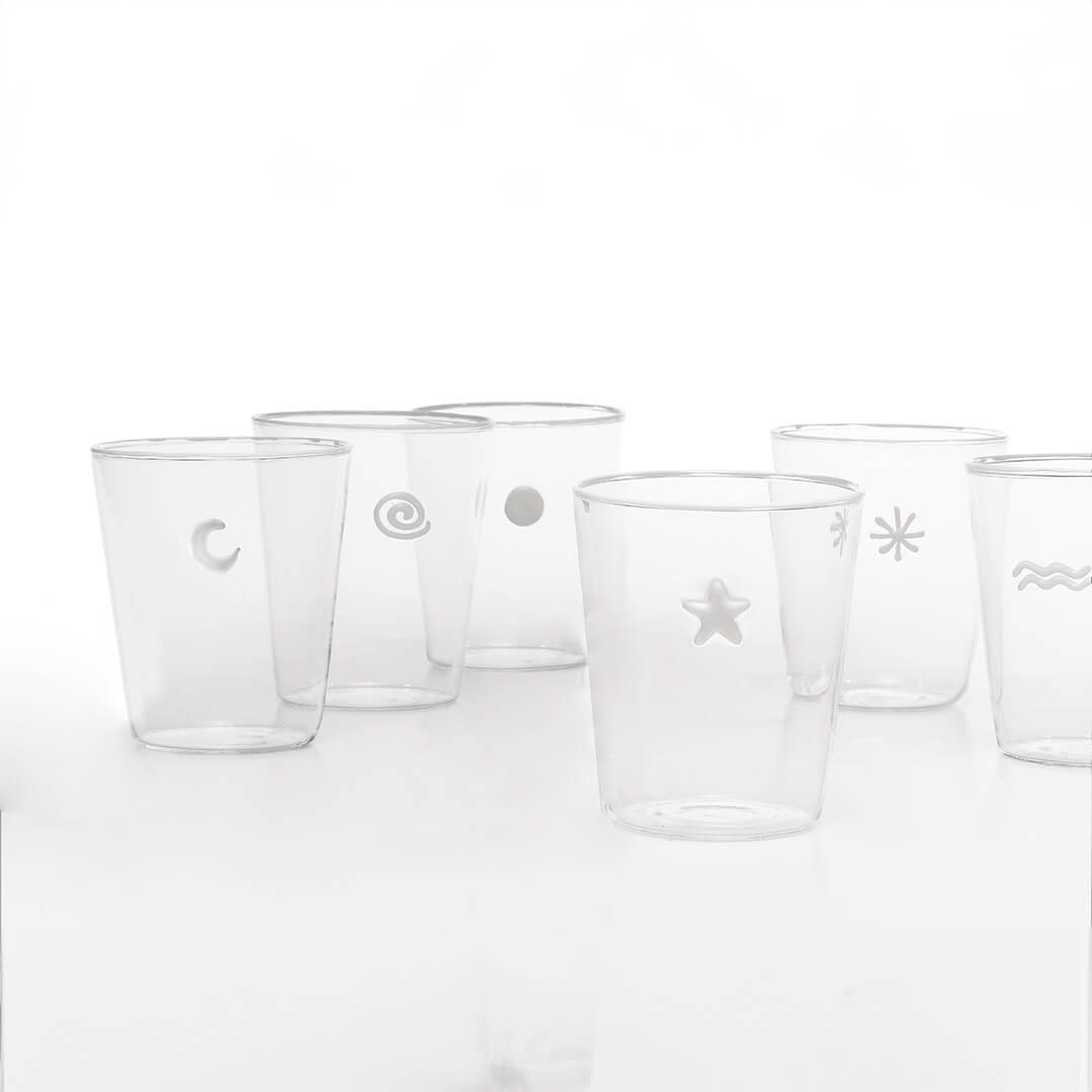 ZAFFERANO Symbols Tumblers - Assorted set of 6