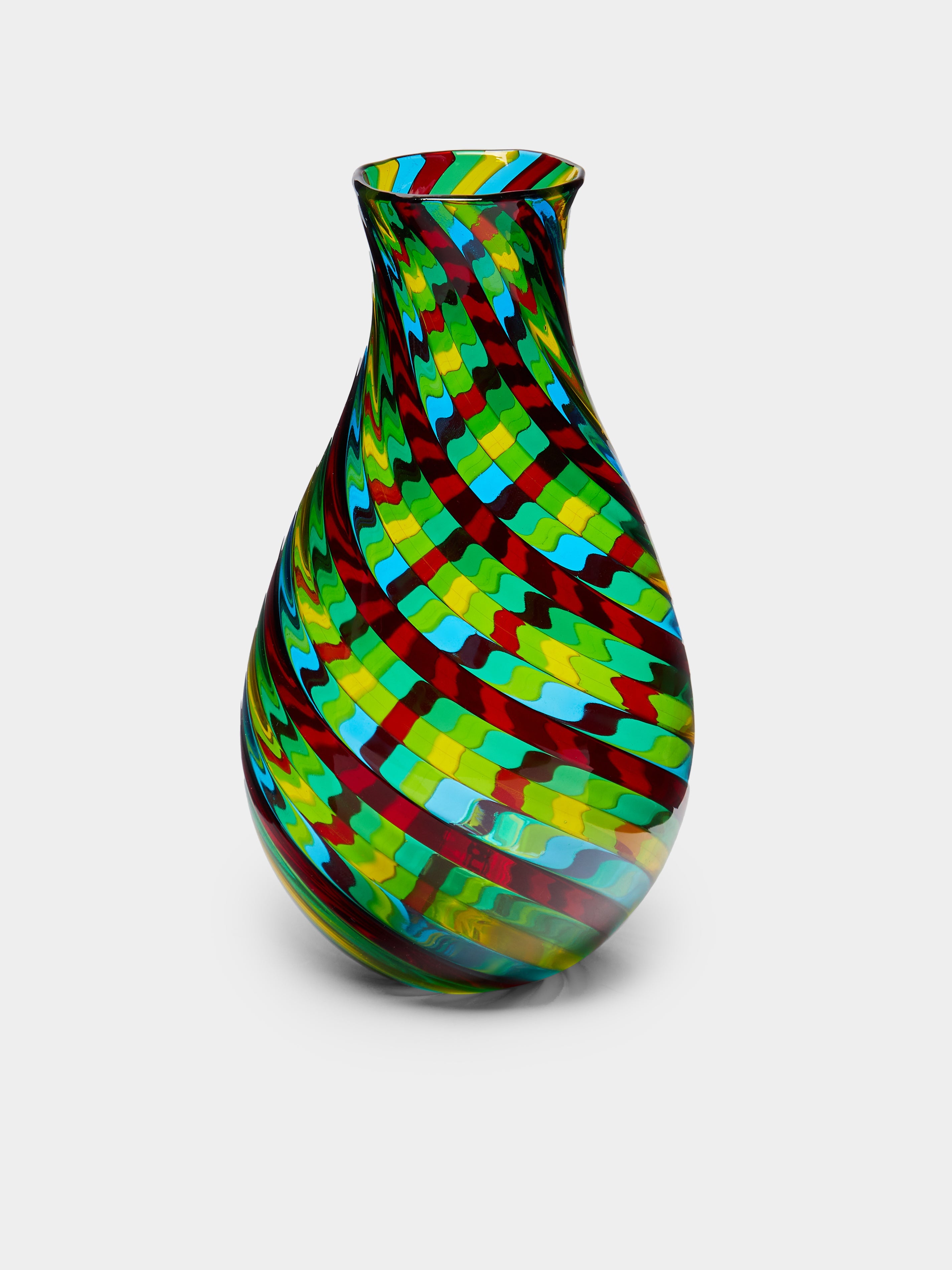 Filigrana Hand-Blown Murano Glass Vase (10.5in/27cm)