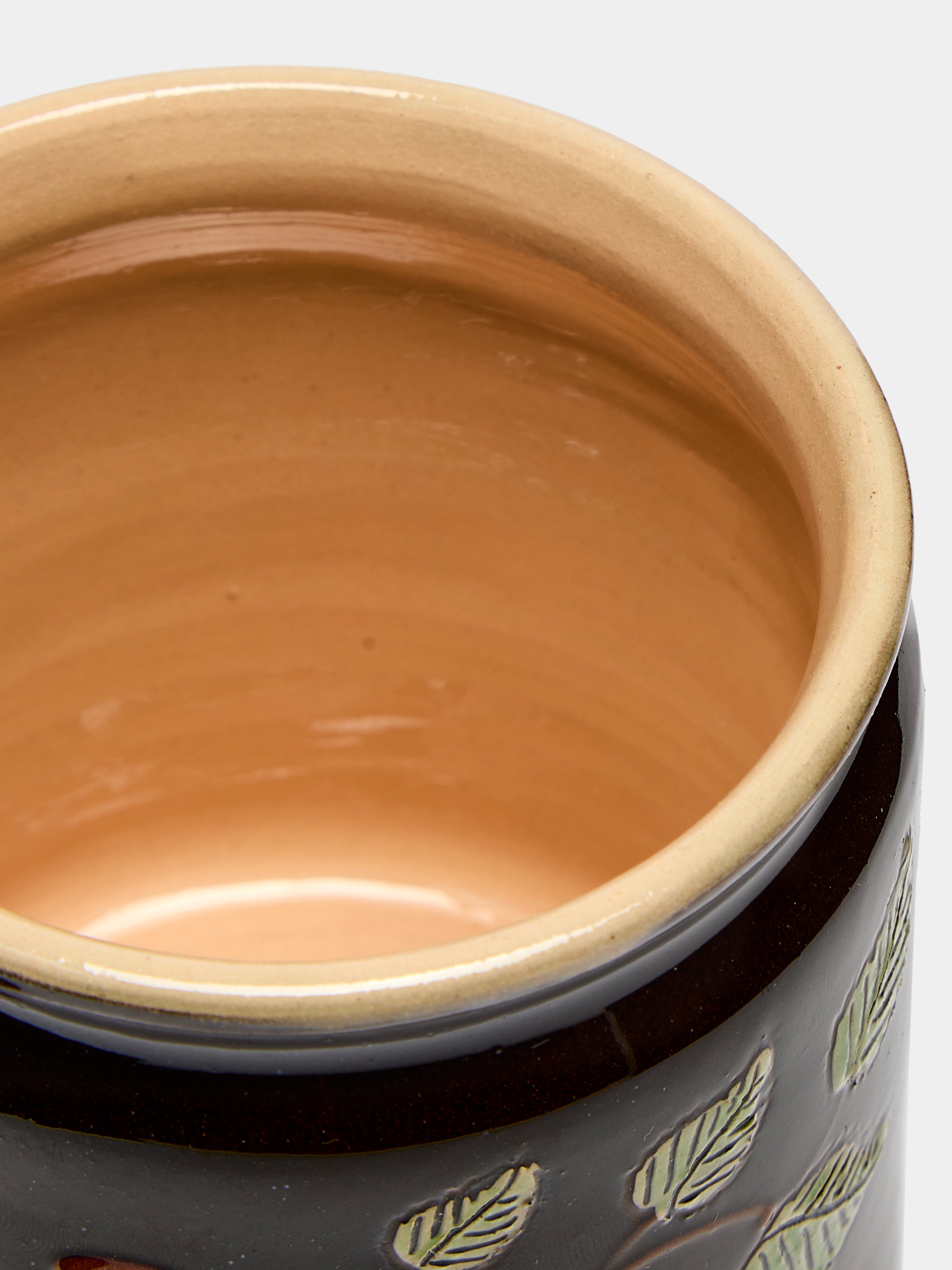 Cherries and Berries Hand-Painted Ceramic Jars (Set of 3)