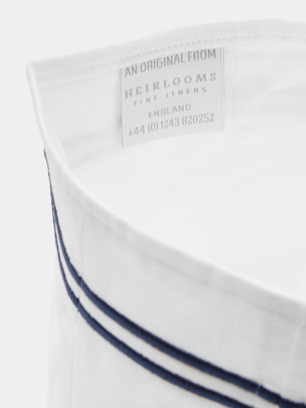 Antibes Embroidered Linen Rectangular Tissue Box